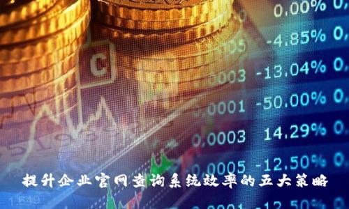 提升企业官网查询系统效率的五大策略